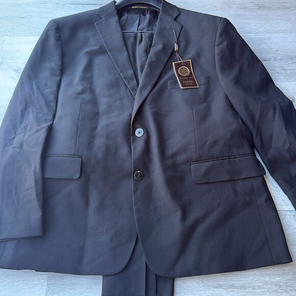 Pierre Laurant 2-Piece Suit black 46Sx41W‎ nwt - Picture 4 of 7
